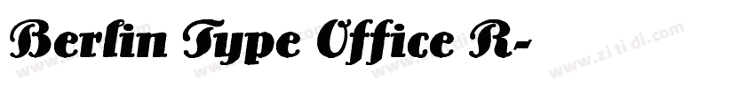 Berlin Type Office R字体转换